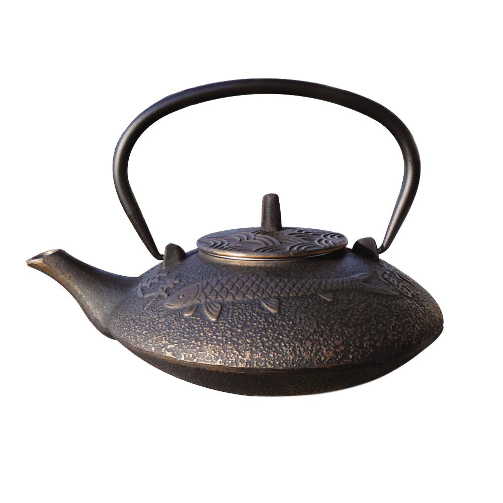 Old Dutch Koi 4.75-Cup Teapot in Black and Copper by Old Dutch
