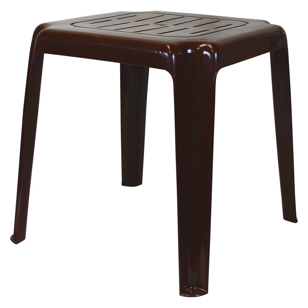 Stackable Patio Tables Patio Furniture The Home Depot