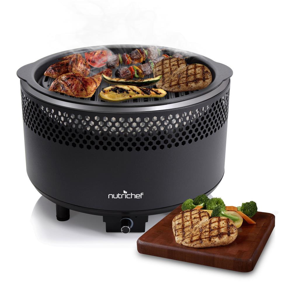 Nutrichef Portable Outdoor Charcoal Bbq Grill Black Pkgrch41 The Portable Outdoor Charcoal Bbq Grill Black