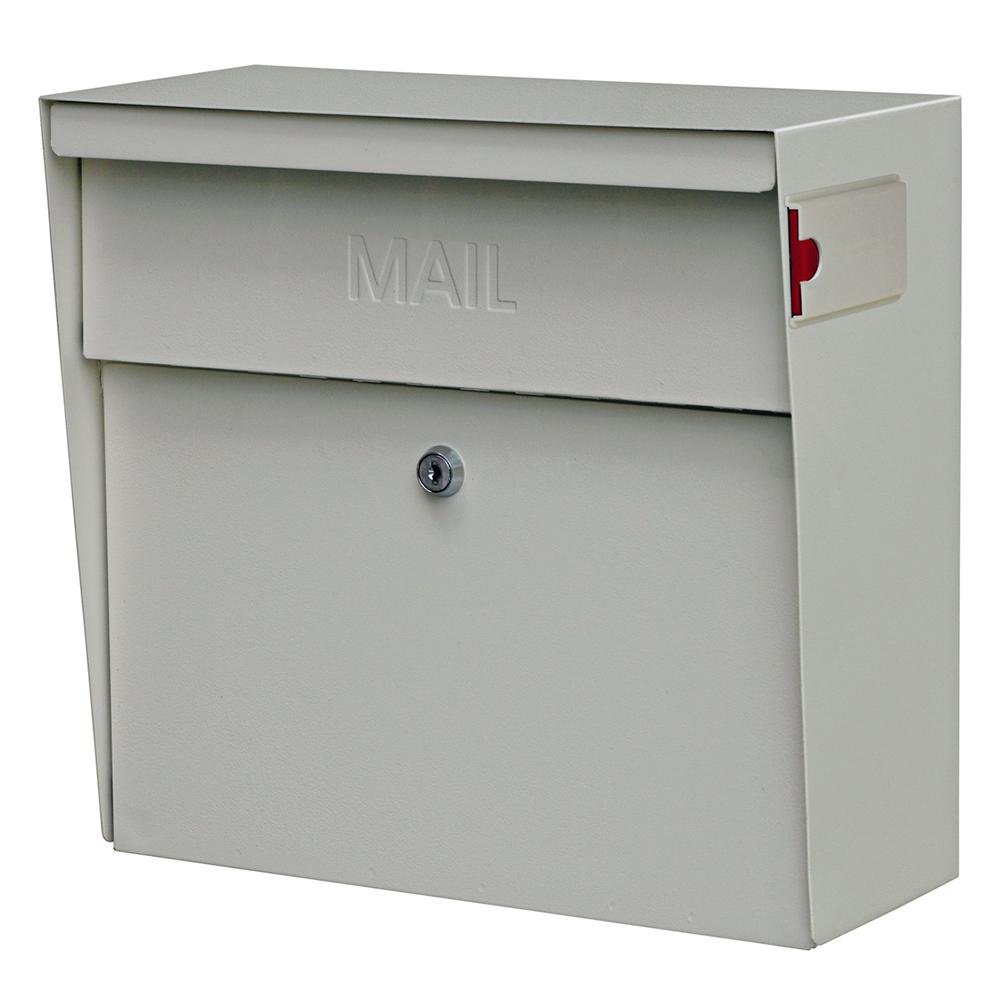 White Flags Wall Mount Mailbo Residential The Metro Locking Wall Mount Mailbox With High Security Patented Lock White