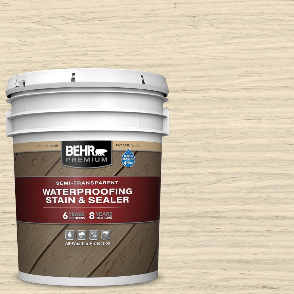 BEHR Premium 5 gal. ST157 Navajo White SemiTransparent