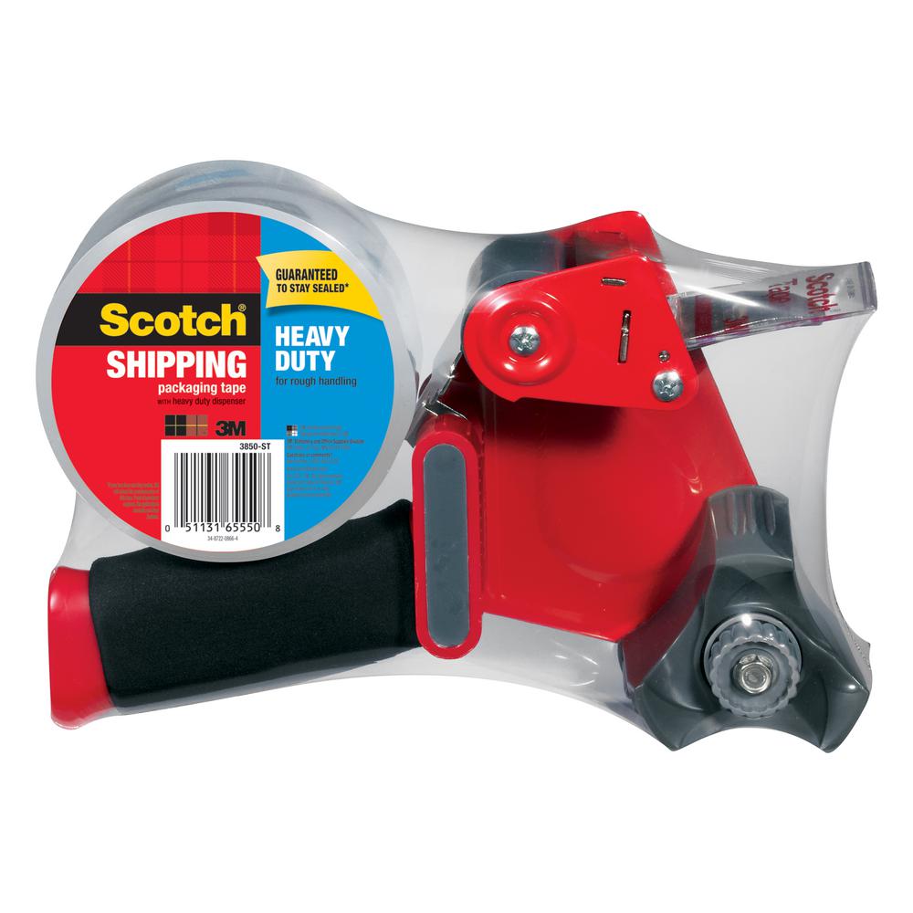 3M Scotch 1.88 in. x 54.6 yds. Heavy Duty Shipping Packaging Tape with