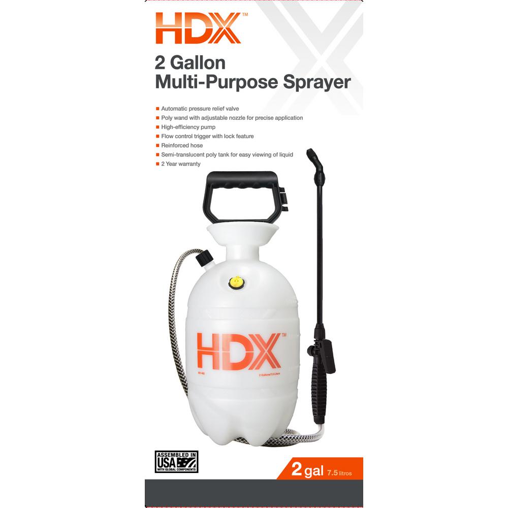 Hdx 2 Gal Pump Sprayer 1502hdxa The Home Depot