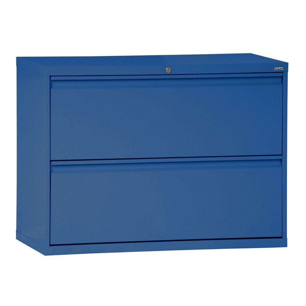 800 Series 42 In W 2 Drawer Full Pull Lateral File Cabinet In