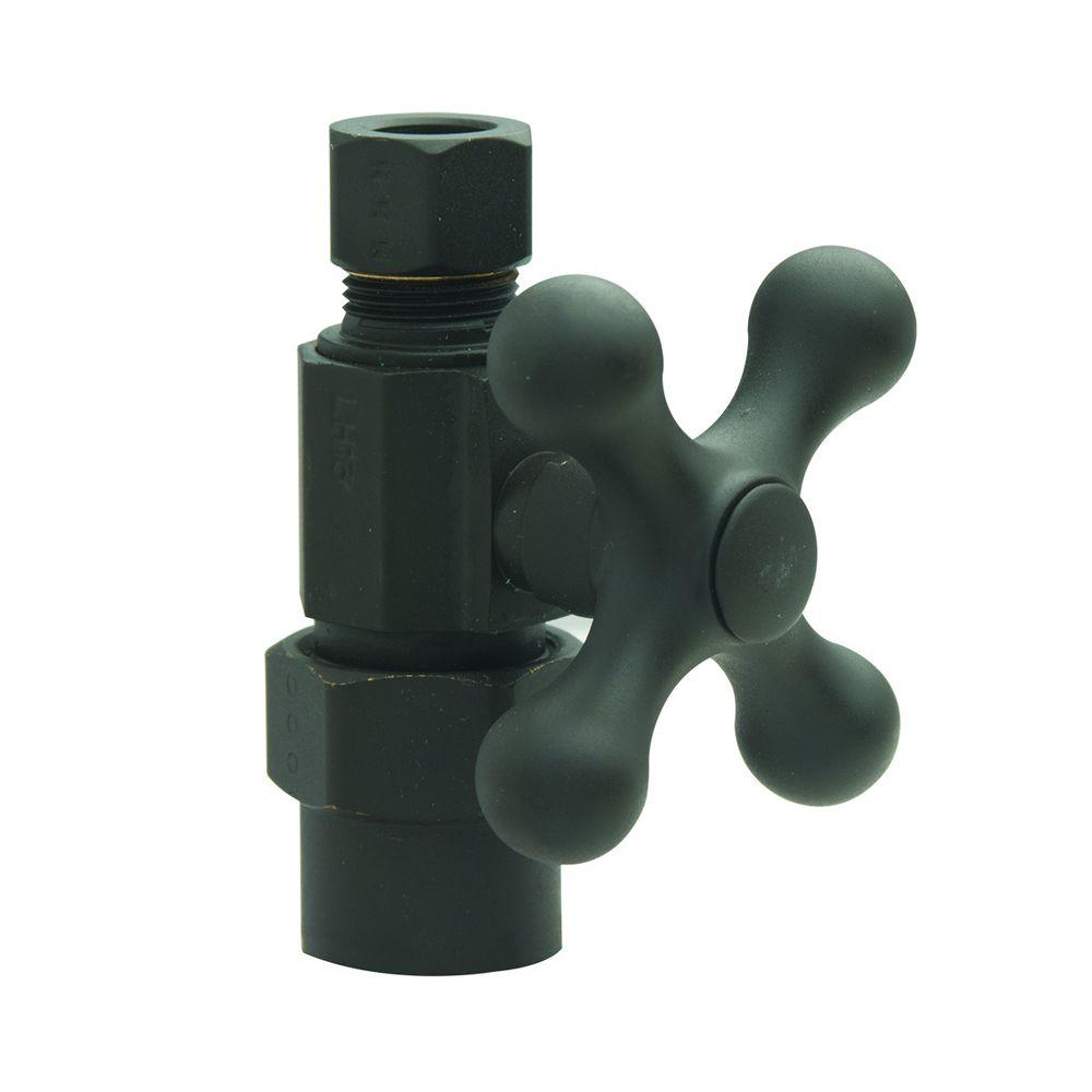 BrassCraft 1/2 in. Nom CPVC Inlet x 3/8 in. O.D. Comp Outlet 1/4Turn