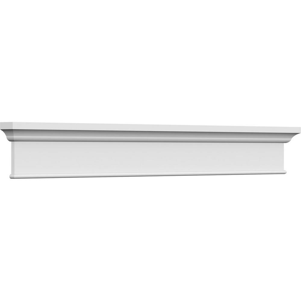 Ekena Millwork CRH05X56SE 56 Bottom Width x 59 1//4 Top Width x 5 1//2H x 1//2P Seville Crosshead