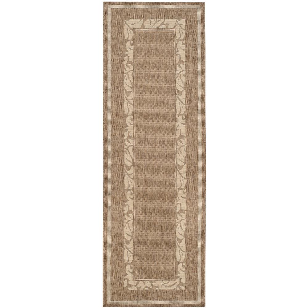 Safavieh Courtyard Brown Natural 2 Ft X 7 Indoor Outdoor Runner Safavieh Courtyard Brown Natural 2 Ft X 7 Indoor Outdoor Runner