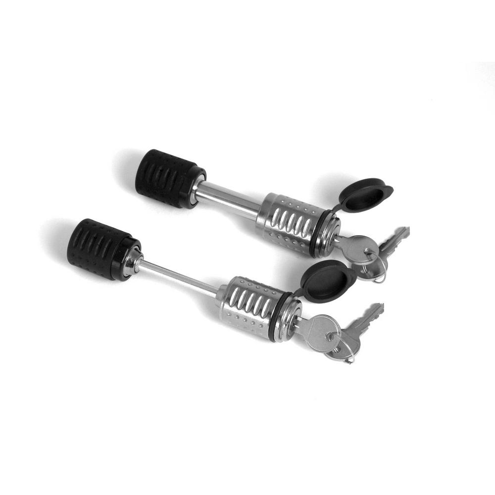 HitchMate 1.25 in. Hitch Lock and 2 in. Trailer Lock Set Keyed Alike6020 The Home Depot