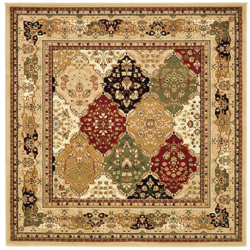 Safavieh Lyndhurst Multi/Black 6 ft. x 6 ft. Square Area RugLNH221C