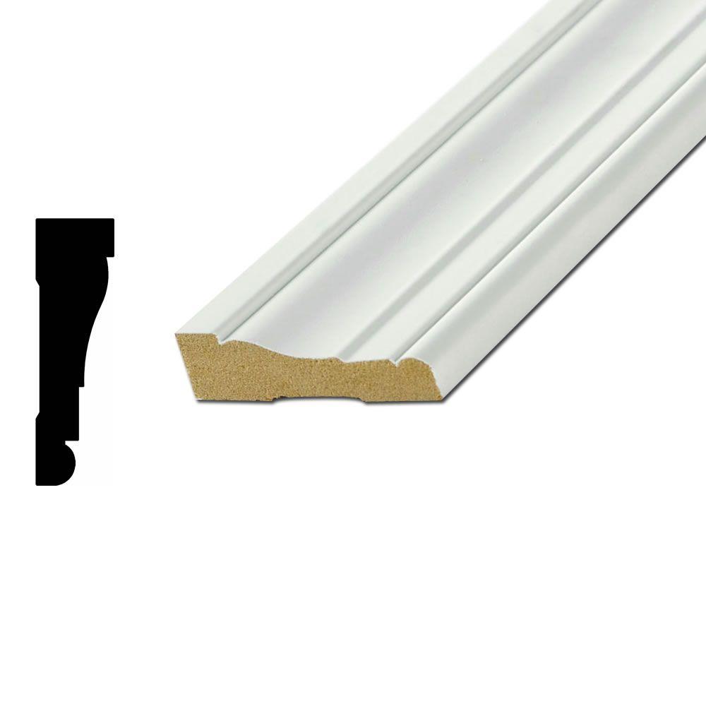 American Wood Moulding WM376 1/2 in. x 21/4 in. Primed Fiberboard