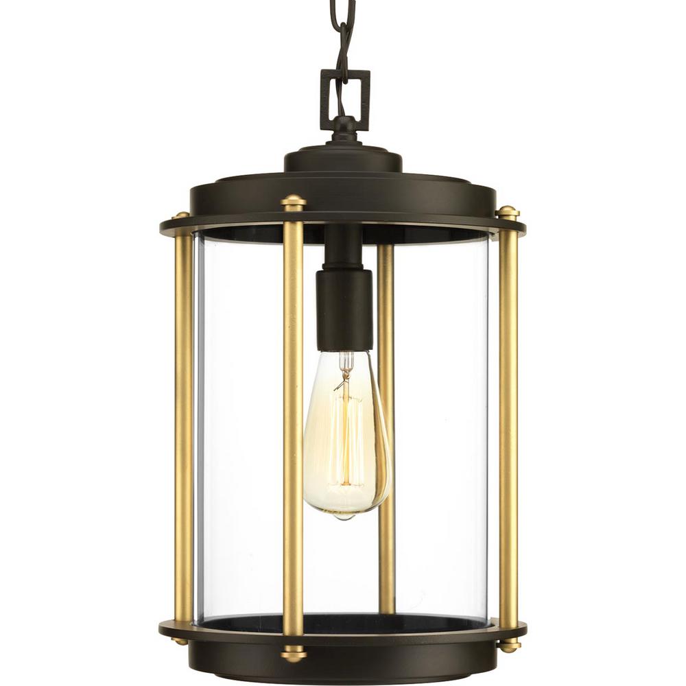 Coastal Nautical Bronze Outdoor Lighting The Home Depot Laine Collection Architectural Bronze 1 Light Outdoor Hanging Lantern