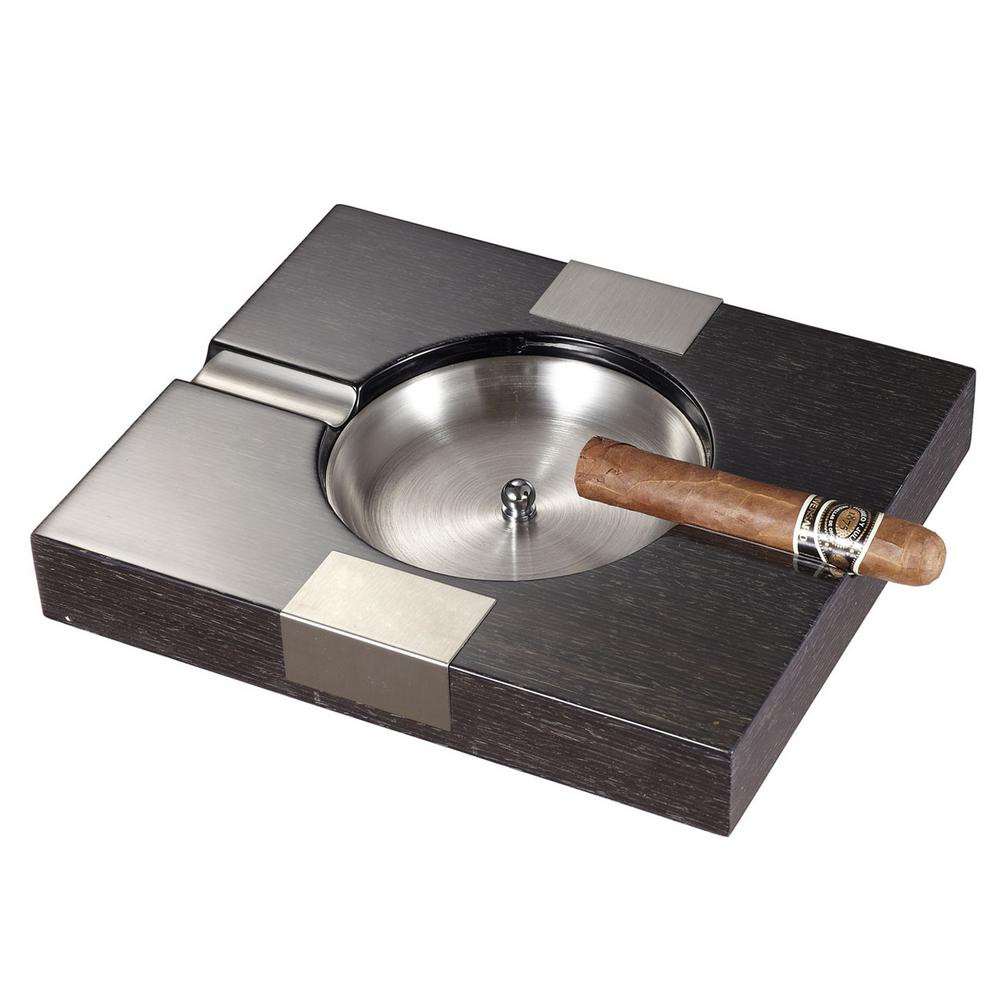 Visol Amari Apricot Wood Finish Cigar AshtrayVASH900 The Home Depot