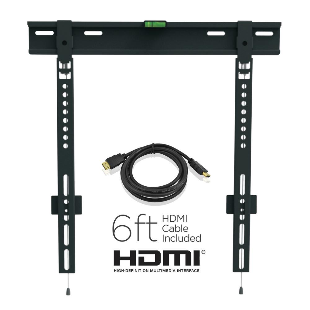 Ematic Low Proﬁle Universal Wall Mount for 23 in. to 55 in. TVs with ...