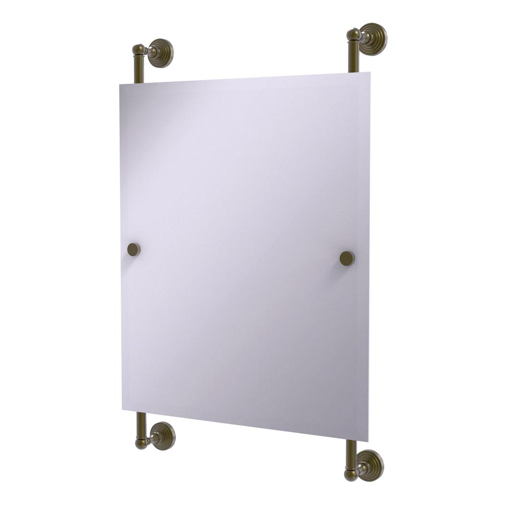 Allied Brass Waverly Place Collection 21 In X 33 Rectangular Allied Brass Waverly Place Collection 21 In X 33 Rectangular Frameless Rail Mounted