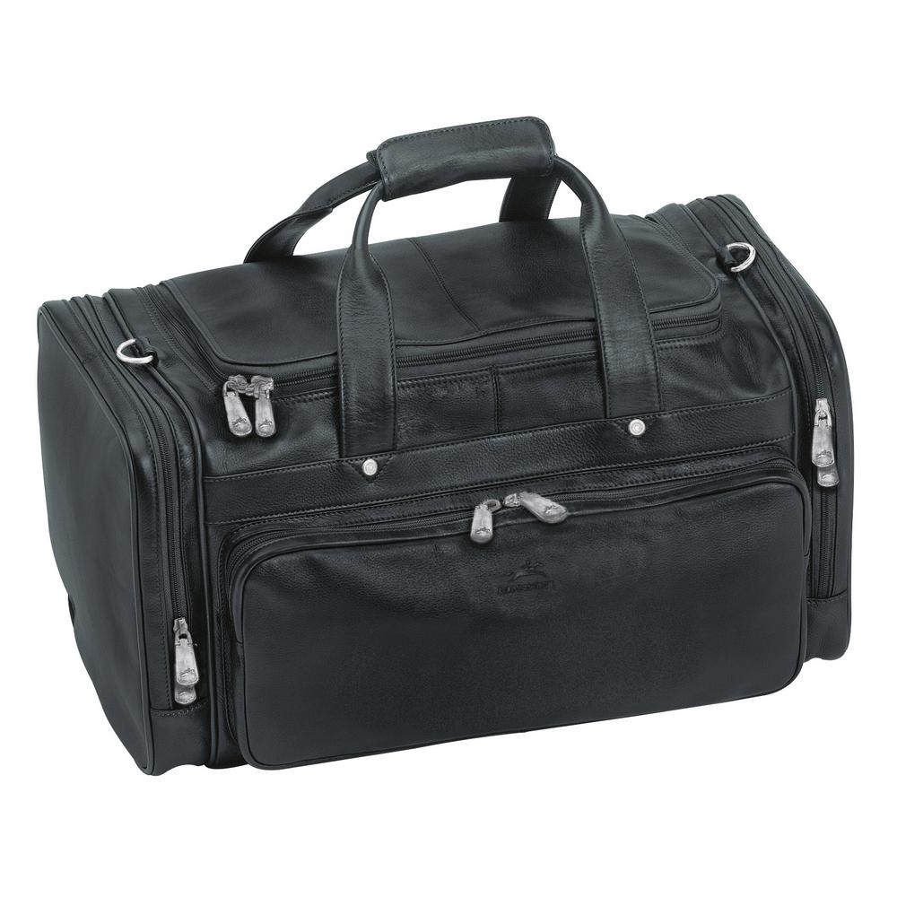 Mancini Colombian 10 25 In Black Leather Duffle Bag Ml 98223 Blk Black Leather Duffle Bag