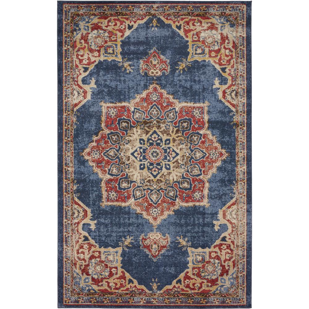Unique Loom Utopia Helios Navy Blue 5 0 X 8 Area Rug 3135357 Utopia Helios Navy Blue 5 0 X 8 Area Rug