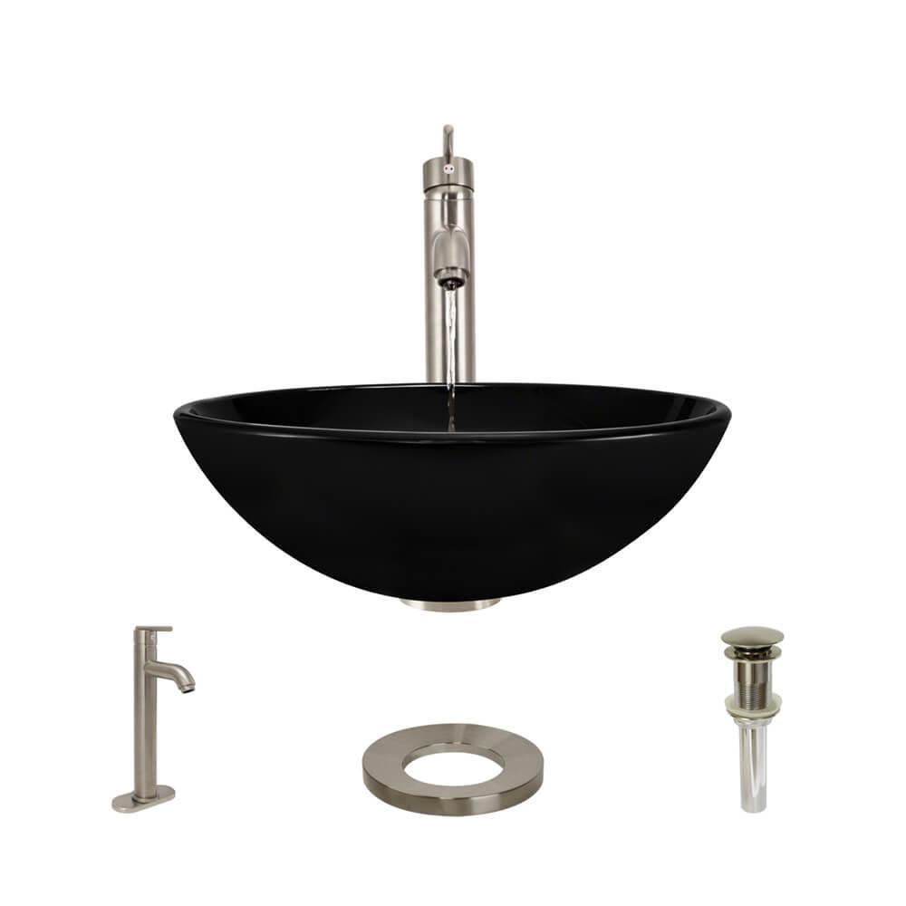 Black - Vessel Sinks - Bathroom Sinks - The Home Depot