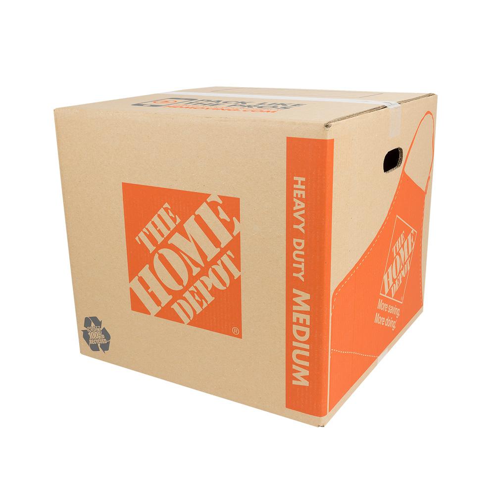 The Home Depot 22 in. L x 16 in. W x 15 in. D Medium Moving Box