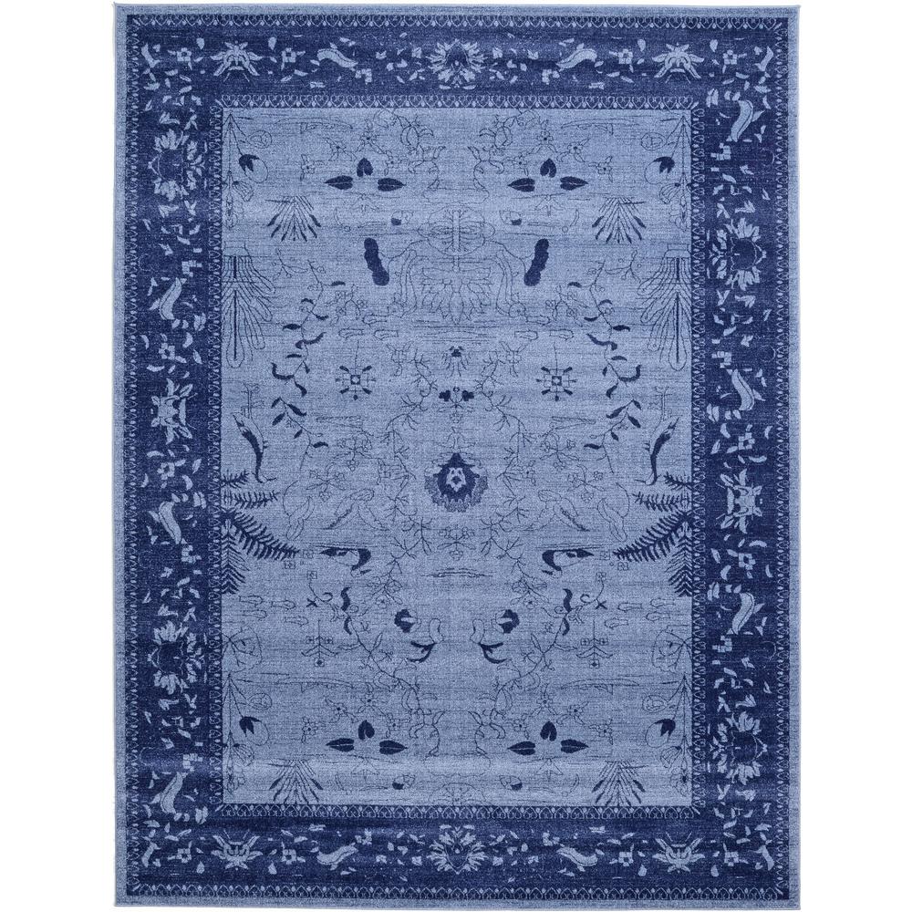 Unique Loom La Jolla Blue 9' x 12' Rug3114626 The Home Depot