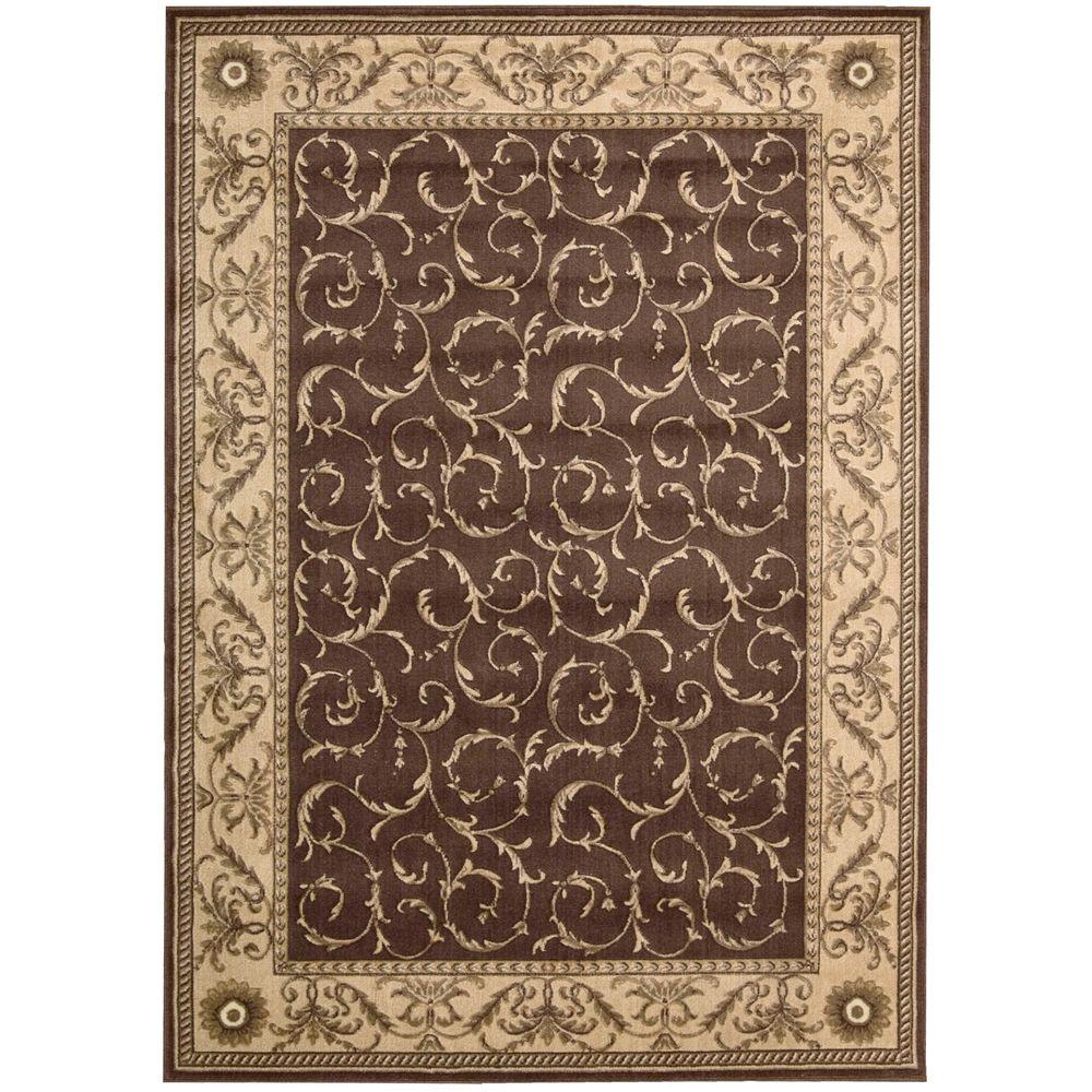 Nourison Somerset Brown 5 ft. x 7 ft. Area Rug-047892 - The Home Depot