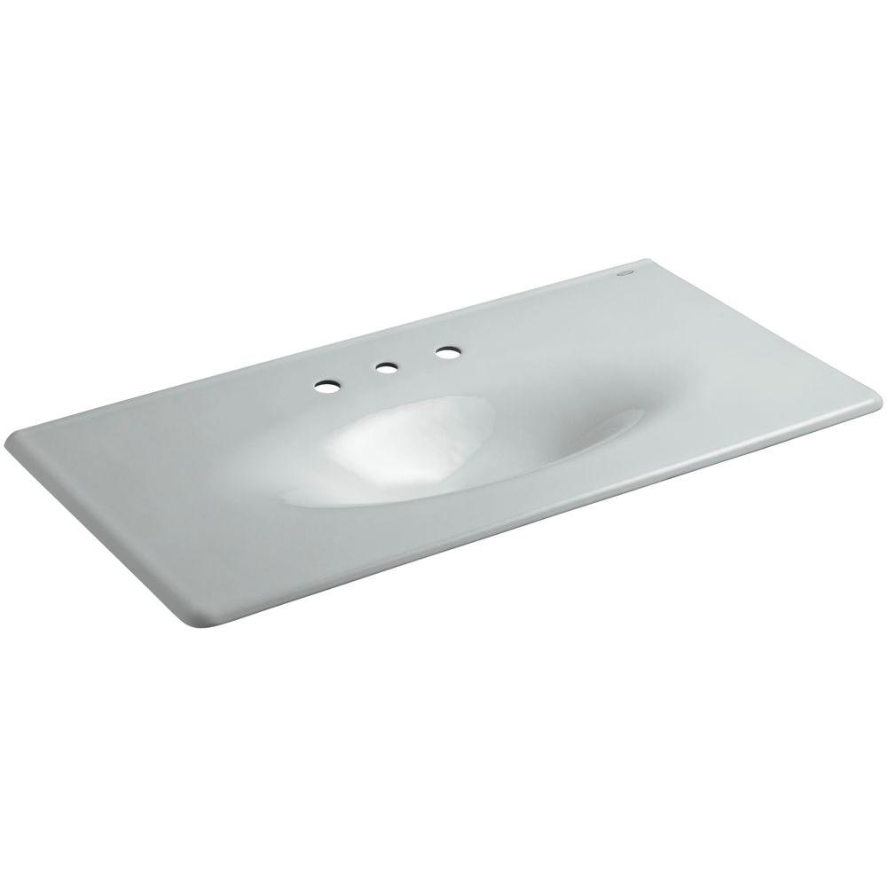 Kohler Iron Impressions 43 5 8 In Cast Single Basin Vanity Top Kohler Iron Impressions 43 5 8 In Cast Single Basin Vanity