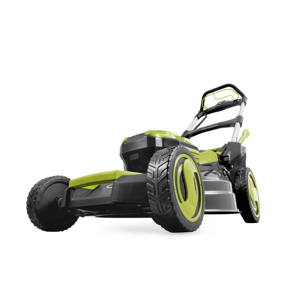 Sun Joe 21 in. 100-Volt Cordless Battery-Powered Walk-Behind Self Propelled Lawn Mower  Tool Only ION100V-21LM-CT
