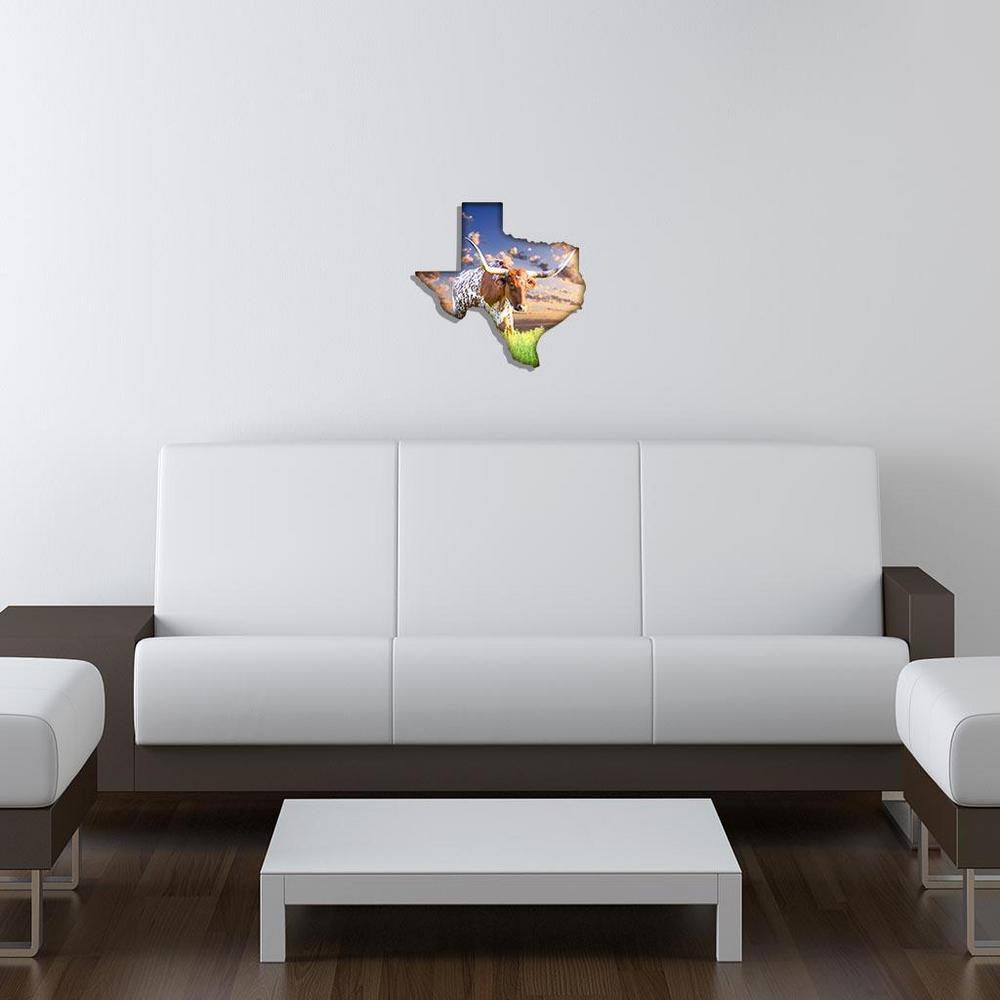 Texas Longhorn Metal Wall Art 101410034 The Home Depot Texas Longhorn Metal Wall Art