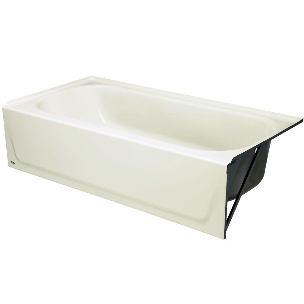Bootz Industries Maui 5 ft. Right Drain Soaking Tub in Biscuit0112340