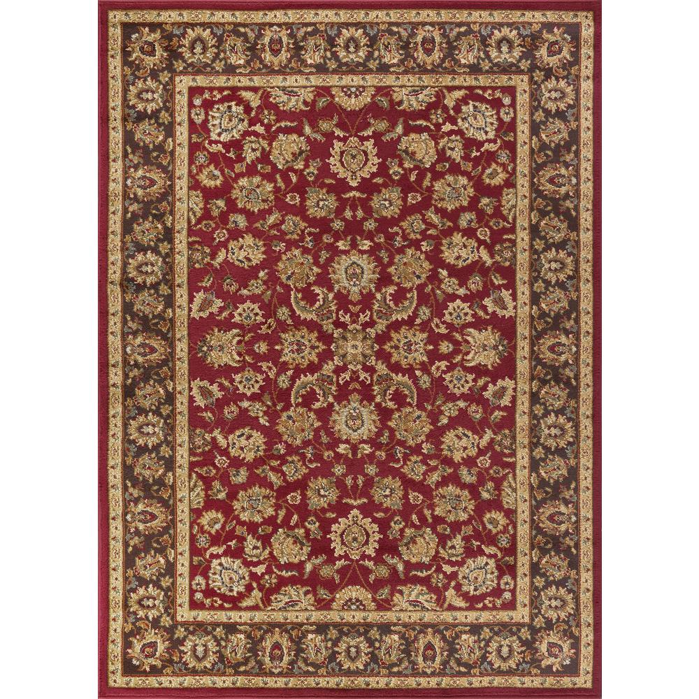 Tayse Rugs Elegance Red 8 Ft X 10 Indoor Area Rug