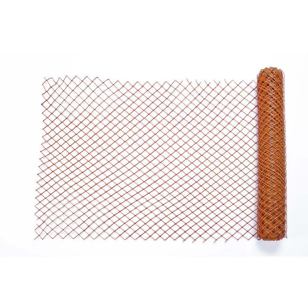 Acorn International 4 ft. x 100 ft. Orange Safety Barrier Fence