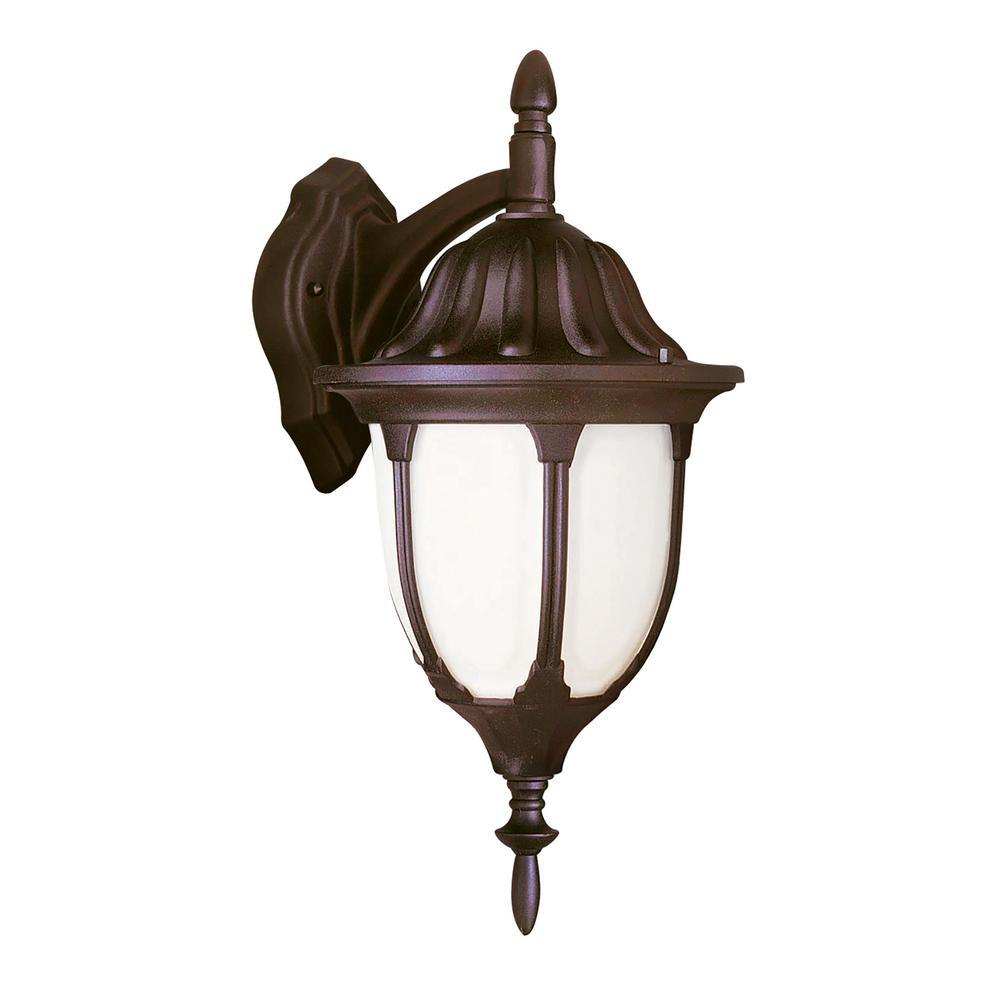 Bel Air Lighting Waterproof Outdoor Wall Mounted Hamilton 1 Light Rust Outdoor Wall Mount Lantern