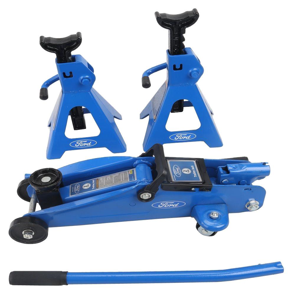 Electronic Specialties 2 Ton Trolley Jack Stand Set Fmcf0008