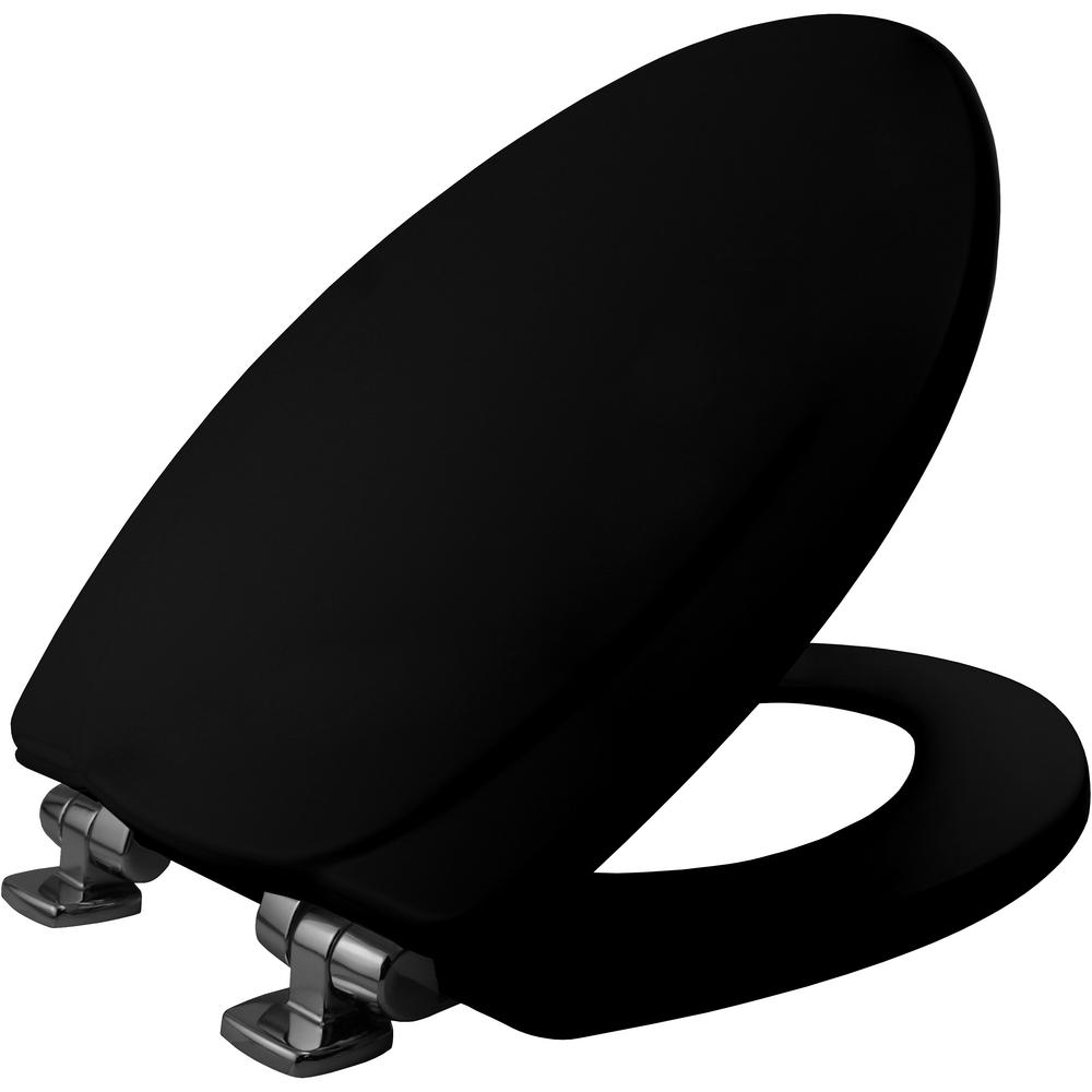 toilet seat elongated black