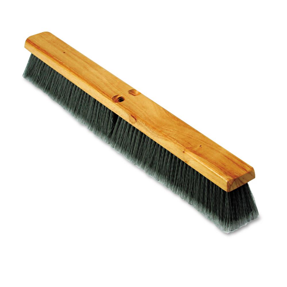24 3 1//4 Natural Palmyra Fiber Floor Brush Head