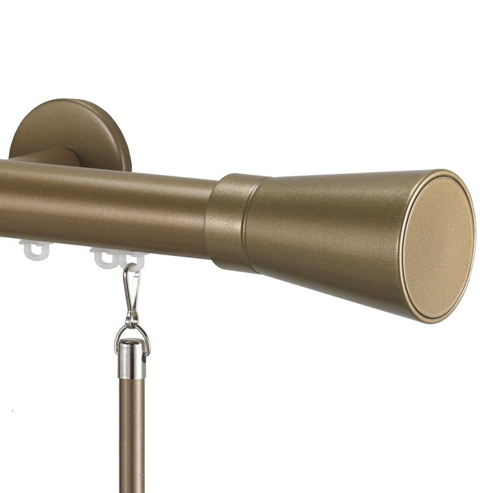 Art Decor Tekno 25 Decorative 60 In Traverse Rod In Champagne