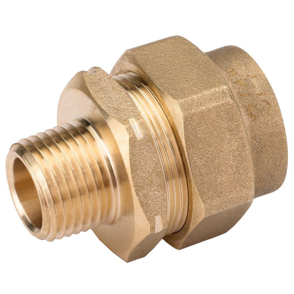 HOMEFLEX 3/4 in. CSST x 1/2 in. IPS Brass Reducing Adapter11429101