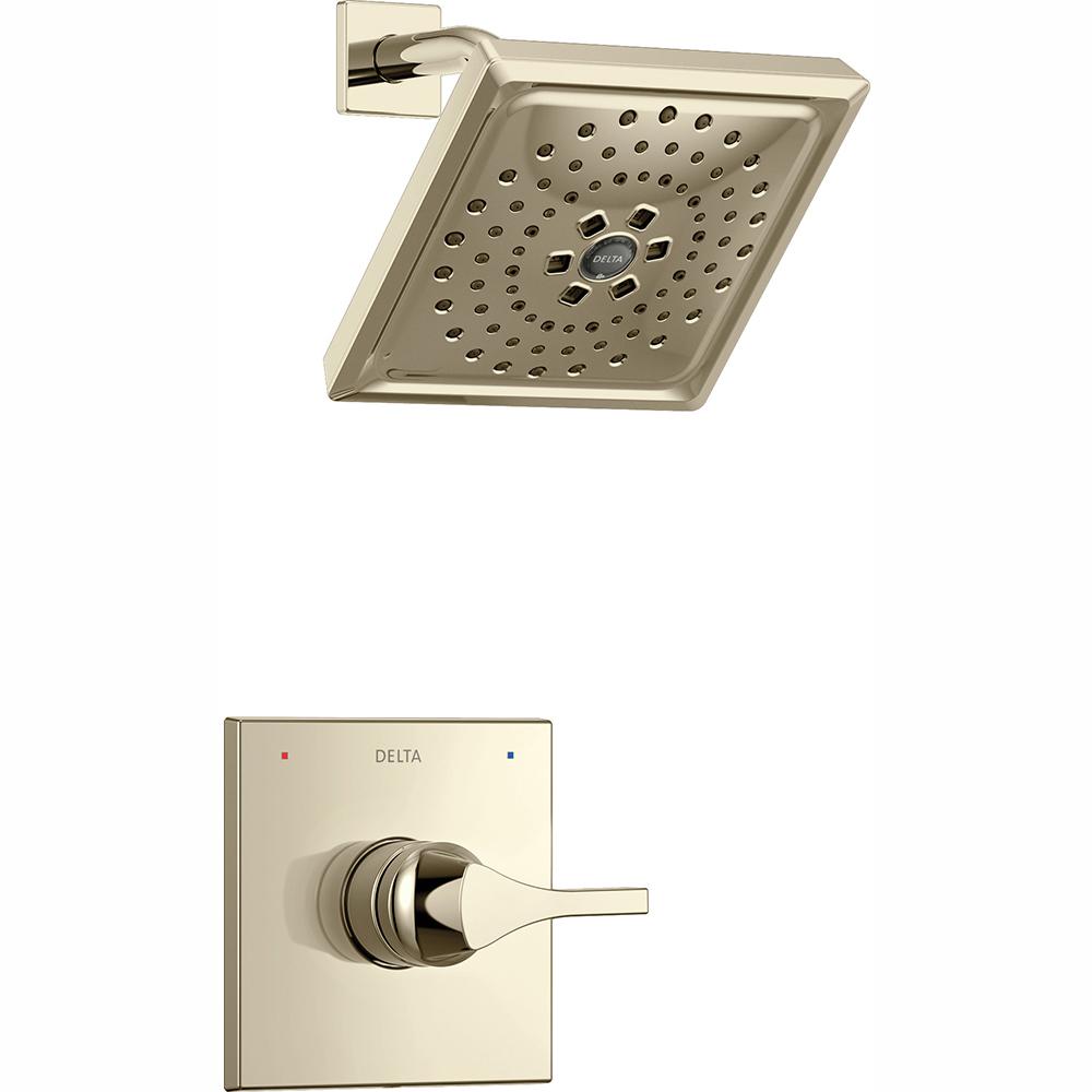 Delta Zura 1 Handle Shower Faucet Trim Kit With H2okinetic Spray