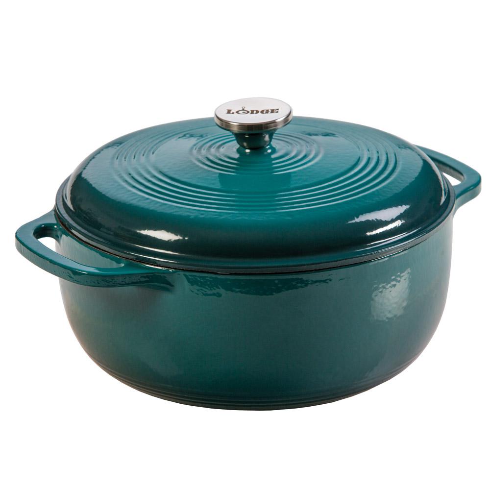 lodge 6 qt.enamel coated cast iron dutch ove