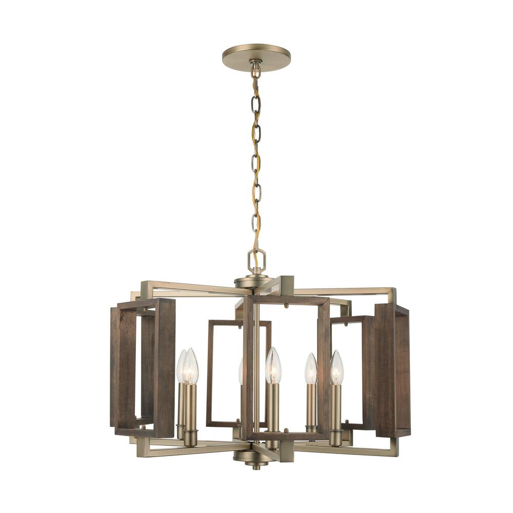 Home Decorators Collection Zurich 6-Light Soft Gold 