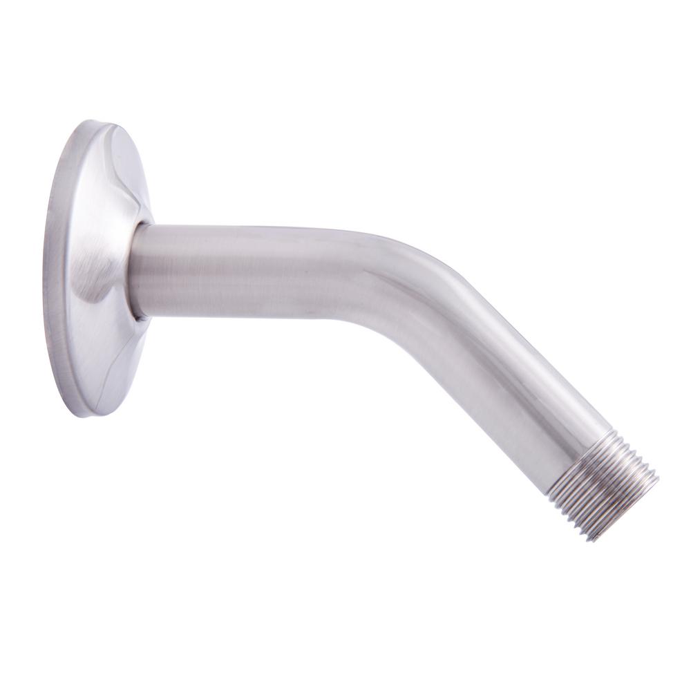 Dyconn 6 In Angled Shower Arm With Brushed Nickel Wsa0806 Angled Shower Arm With In Brushed Nickel