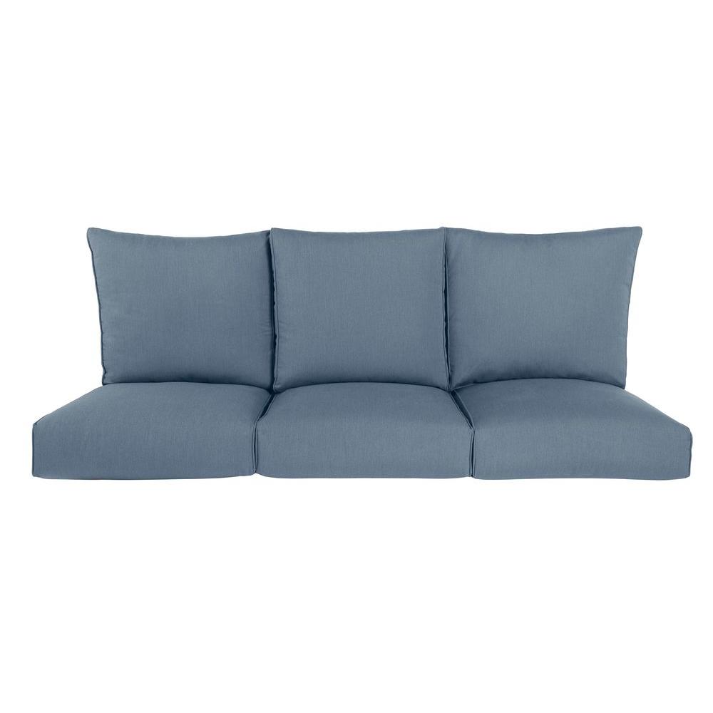 Brown Jordan Highland Replacement Outdoor Sofa Cushion In Denim