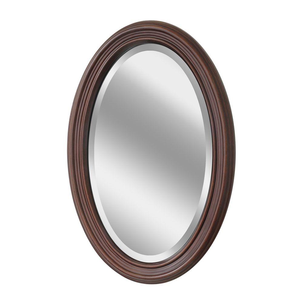 Oval Bathroom Mirrors Bath The Home Depot