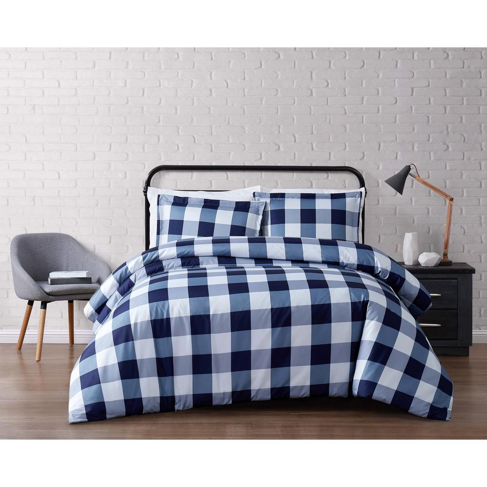 Truly Soft Everyday Buffalo Plaid Navy Twin Xl Duvet Set Dcs2093bltx Truly Soft Everyday Buffalo Plaid Navy Twin Xl Duvet Set Dcs2093bltx 00 The Home Depot