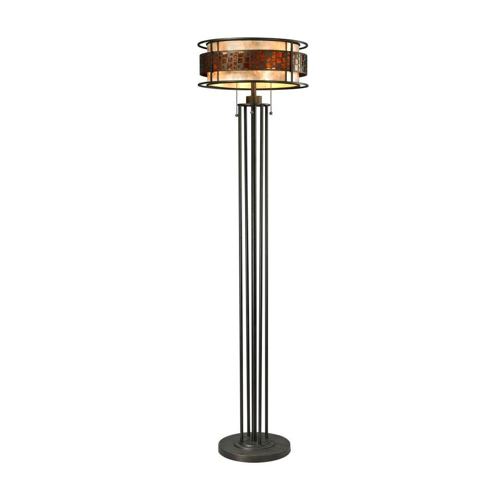 Filament Design Umber 61 5 In Java Bronze Rustic Floor Lamp With