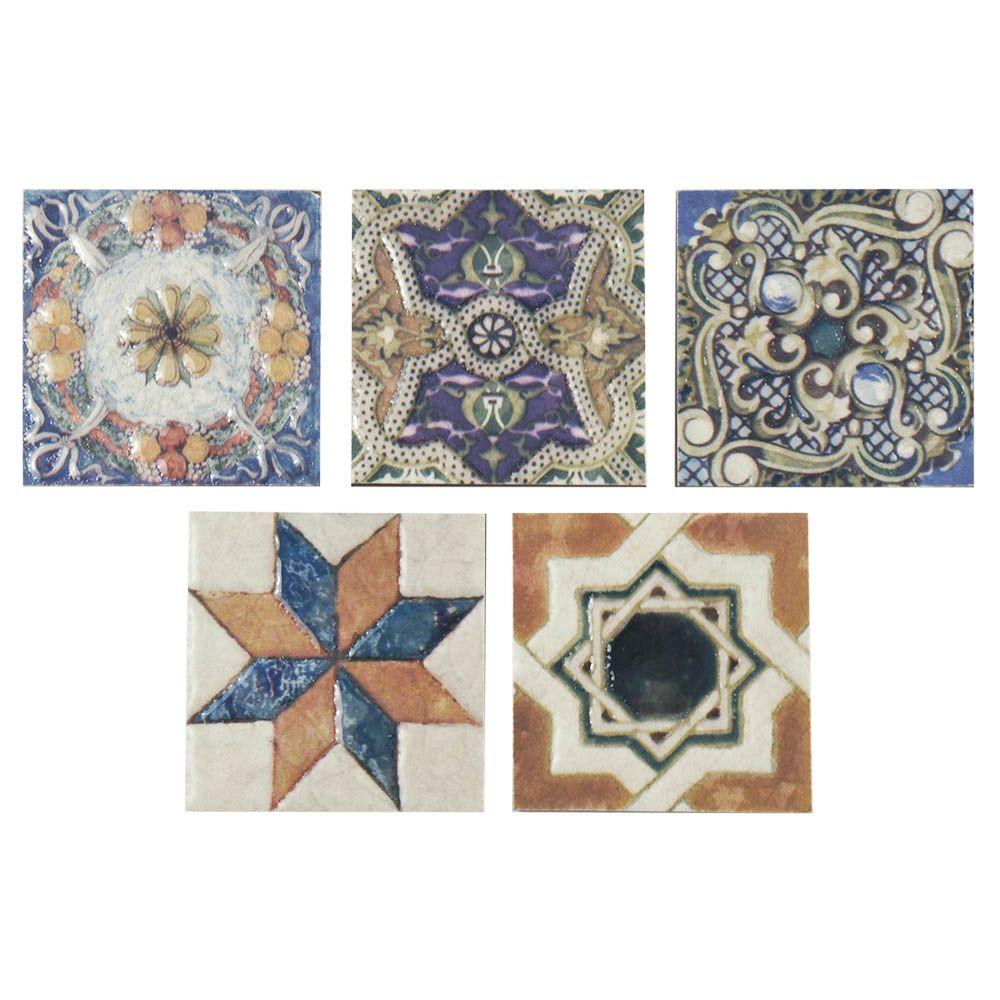 Square Decorative Accents Tile The Home Depot Avila Arenal Taco 2 3 4 In X