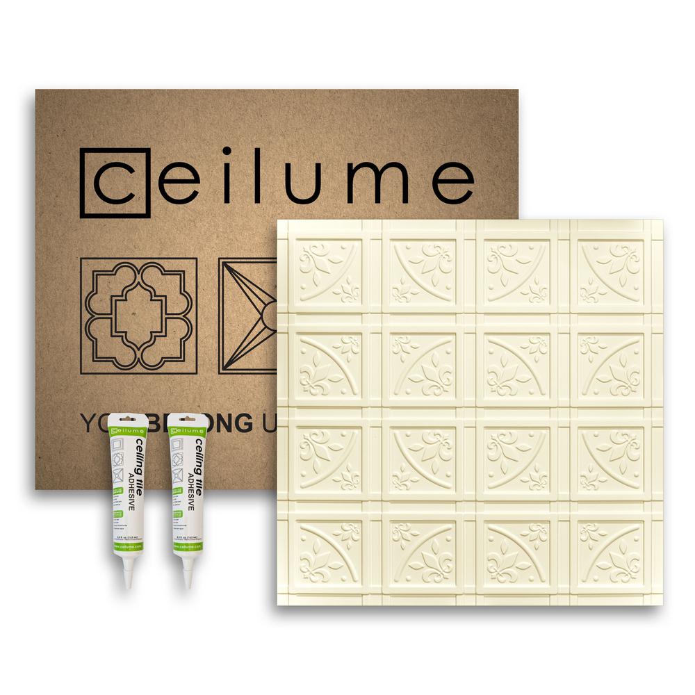 Glue Up Surface Mount Tiles Ceiling Tiles The Home Depot