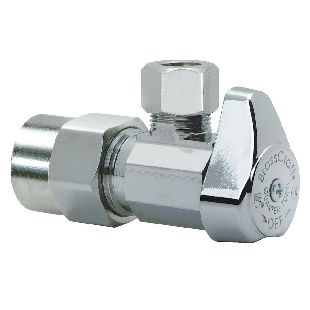 Brasscraft 12 In Nom Cpvc Inlet X 38 In Od Comp Outlet 14 Turn Angle Valve G2pr19x C1 3525