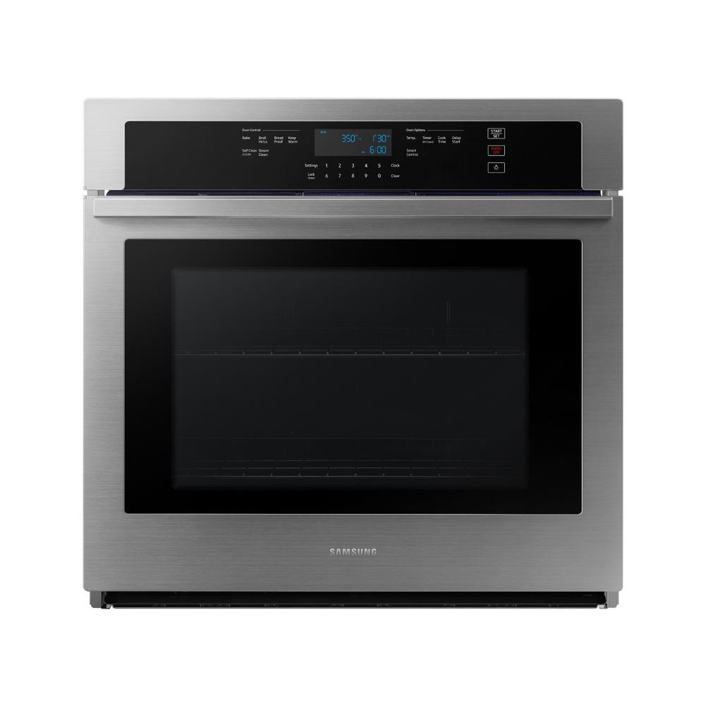Samsung 30 in. Single Electric Wall Oven in Stainless Steel, Fingerprint Resistant Stainless Steel was $1449.0 now $898.0 (38.0% off)