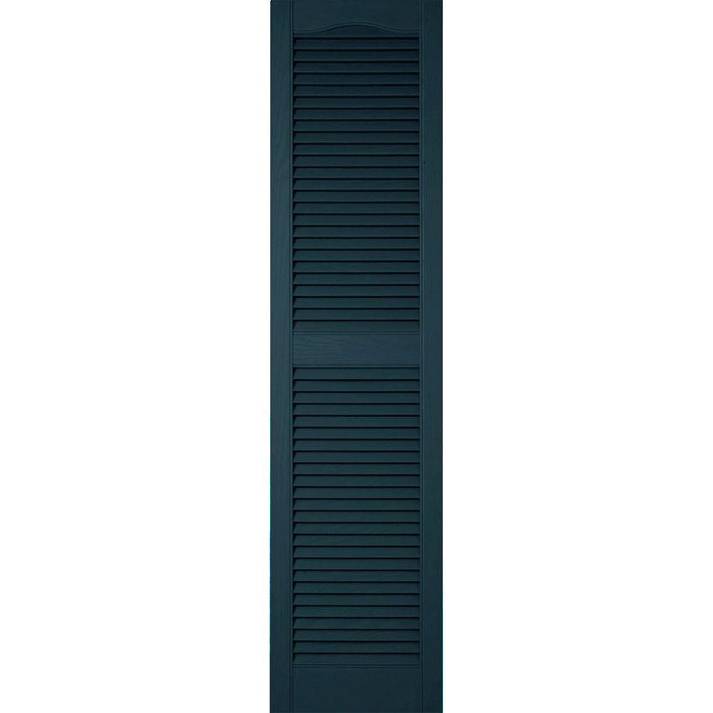14 x 43 Midnight Blue Ekena Millwork LJ4S14X04300MB Lifetime Vinyl Standard Four Joined with Board-n-Batten Shutters