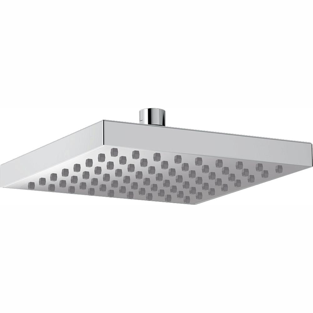 Delta 1 Spray 8 In Single Wall Mount Fixed Rain Shower Head In Chrome